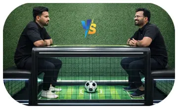 Interactive Football Table for event rentals in Dubai, featuring digital scoring and sleek design for corporate parties, fan zones, and arcade game entertainment.